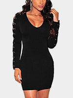 NEW FEELING Womens Black Mini Dresses