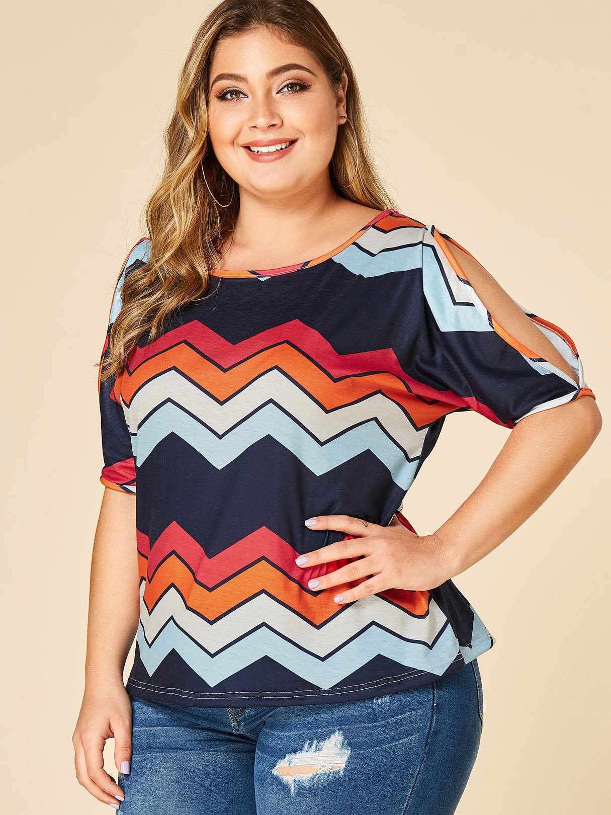 Womens Short Sleeve Plus Size Dress