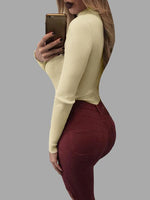 NEW FEELING Womens Beige T-Shirts