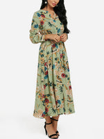 Custom Ladies V-Neck Maxi Dress