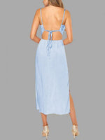 Custom Teal And Gray Dress