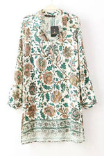 Wholesale Floral Midi Dresses With Split Side