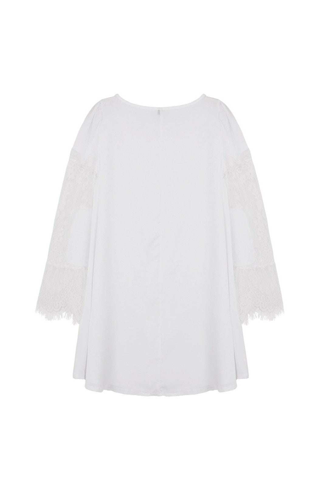 NEW FEELING Womens White Chiffon Dresses