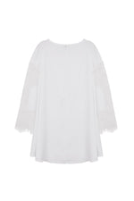 NEW FEELING Womens White Chiffon Dresses