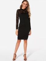 Custom Floral Dress With Black Top