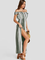 OEM Ladies Green Maxi Dresses