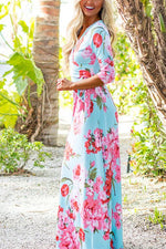 Custom Womens Floral Print Maxi Dresses