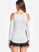 NEW FEELING Womens Grey T-Shirts