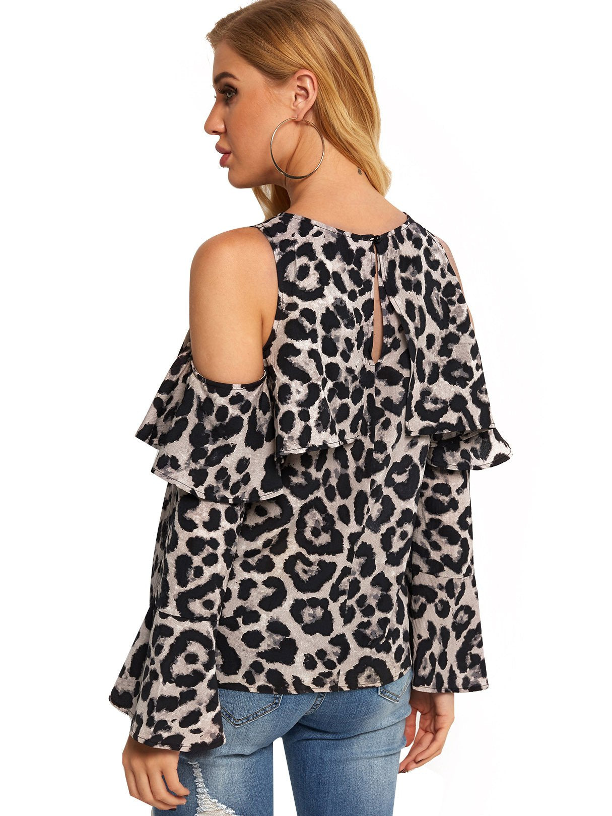 NEW FEELING Womens Grey Blouses