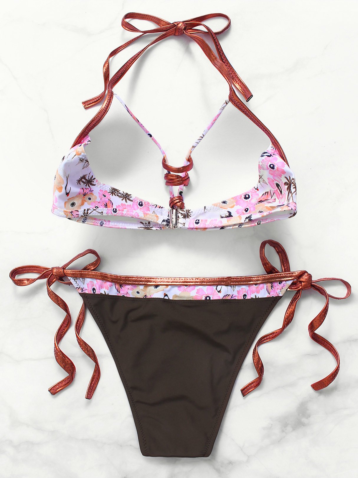 NEW FEELING Womens Pink Bikinis