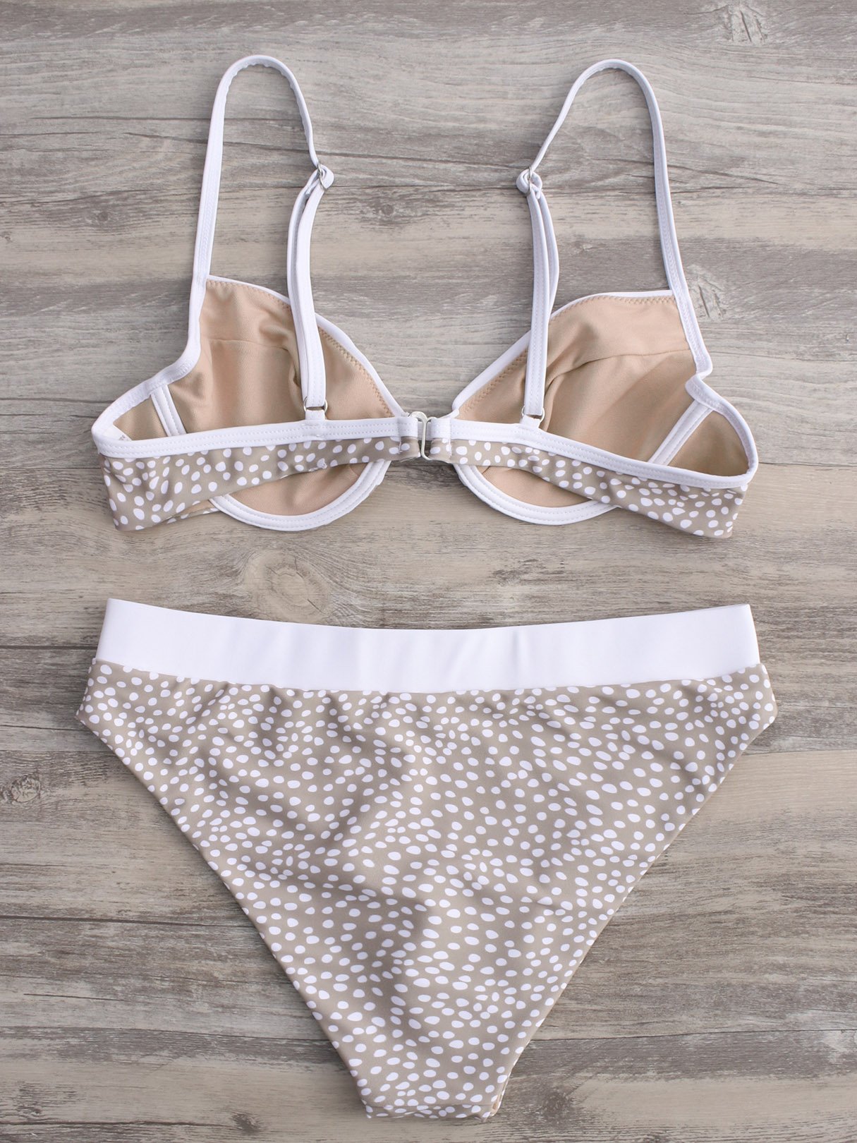 NEW FEELING Womens Beige Bikinis