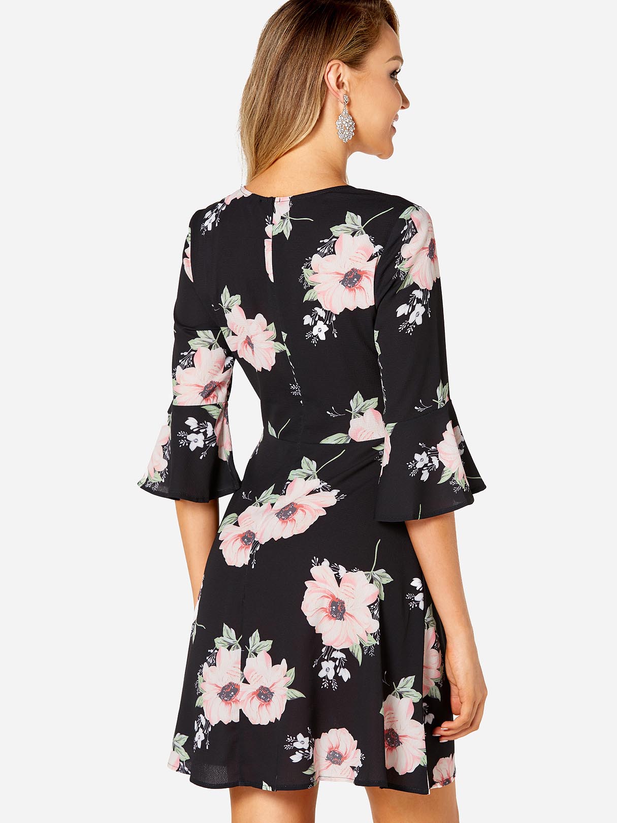 NEW FEELING Womens Black Mini Dresses