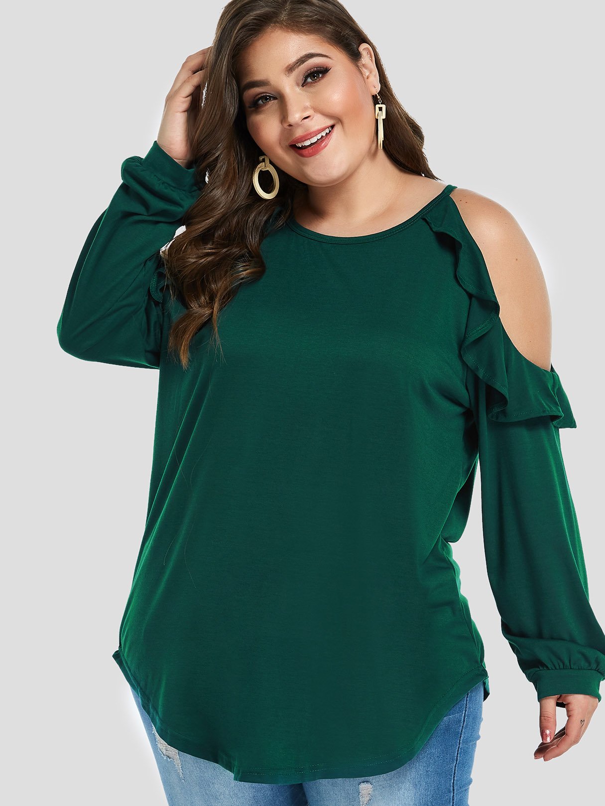Custom Plus Size Ladies Tops Blouses