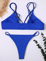 NEW FEELING Womens Royalblue Bikinis