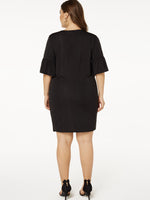 NEW FEELING Womens Black Plus Size Dresses
