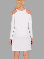 Custom Ladies Grey Casual Dresses