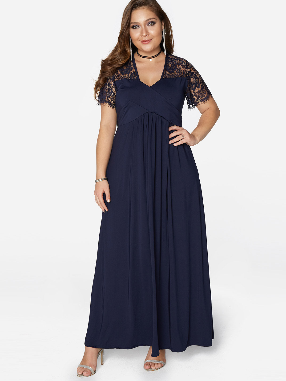 OEM ODM Womens Navy Plus Size Dresses