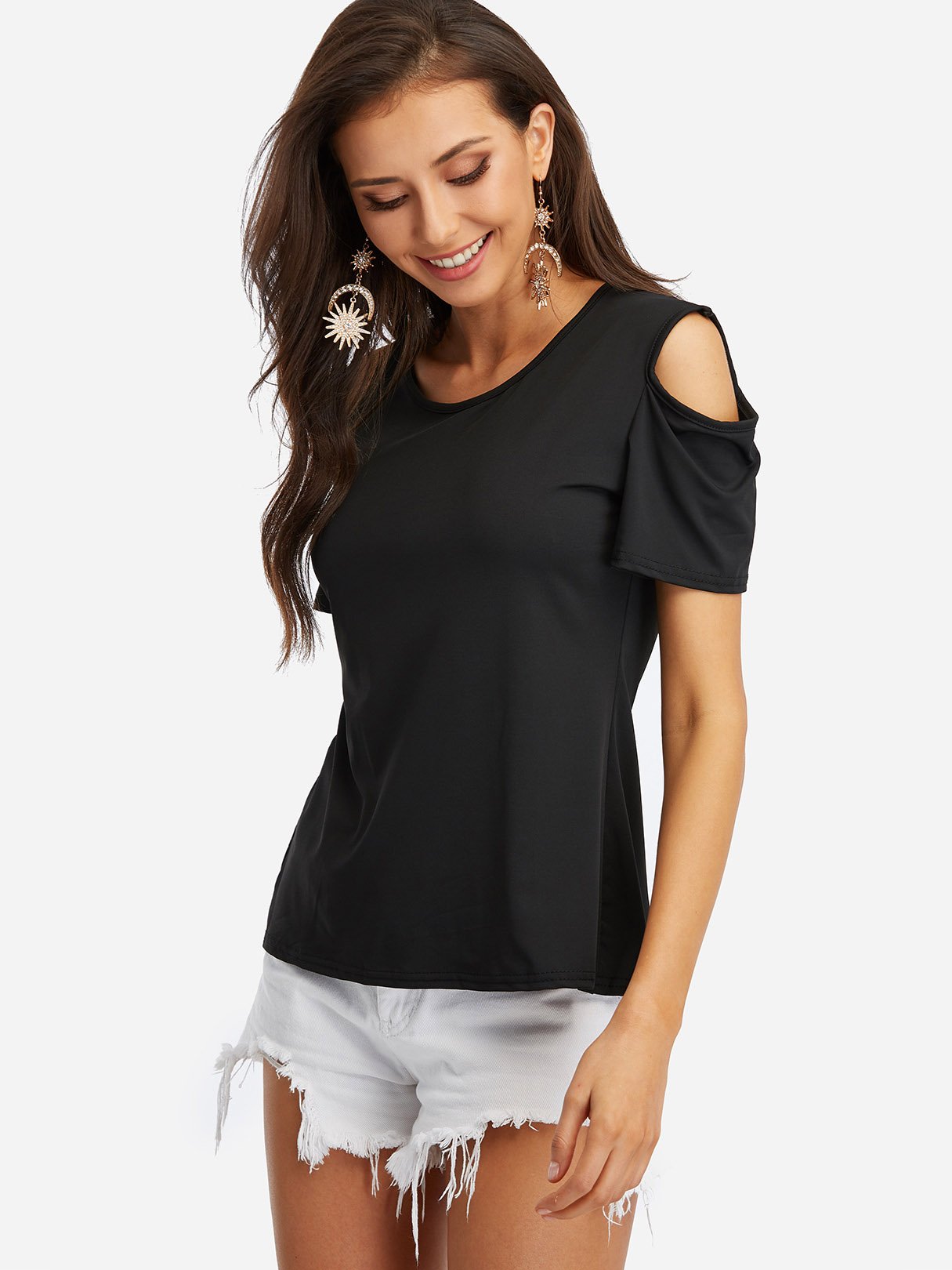 OEM ODM Womens Black T-Shirts