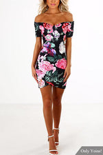 OEM Ladies Floral Mini Dresses