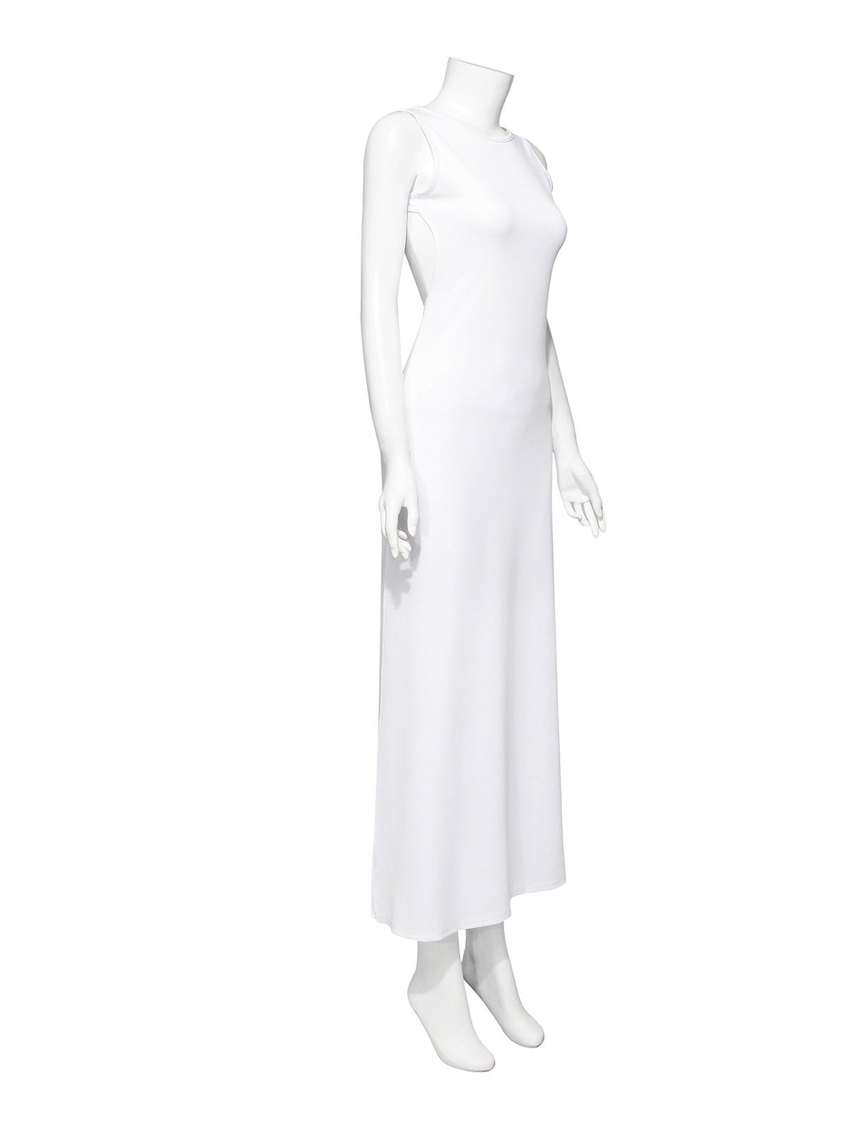 OEM Ladies White Maxi Dresses