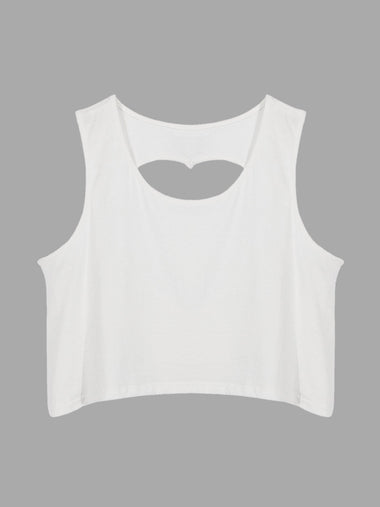 Wholesale V-Neck Sleeveless White Camis