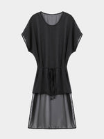 Wholesale Black Sleeveless Chiffon Dress