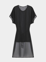 NEW FEELING Womens Black Chiffon Dresses