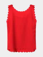 NEW FEELING Womens Red Camis