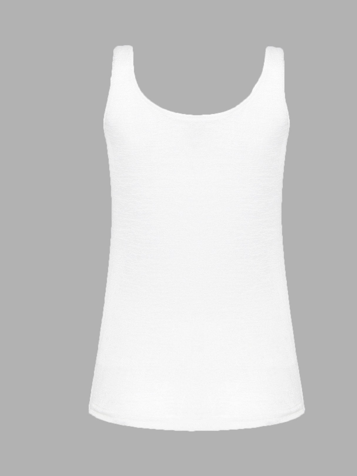 NEW FEELING Womens White Camis