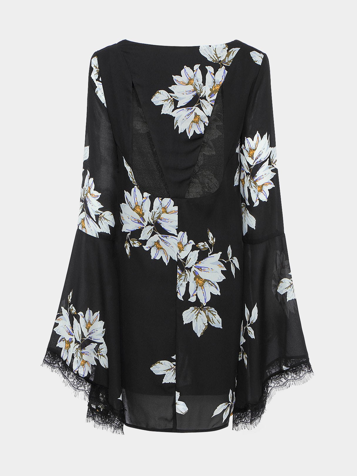 NEW FEELING Womens Black Floral Dresses