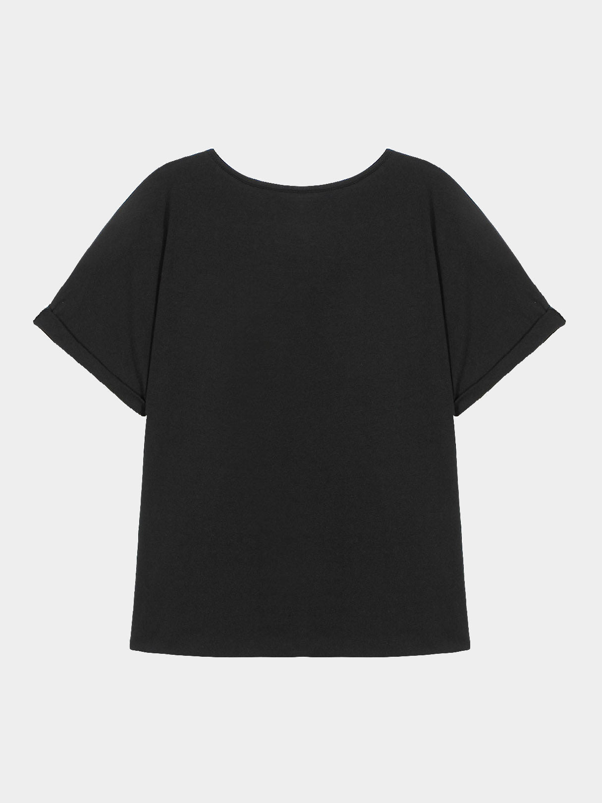 NEW FEELING Womens Black T-Shirts