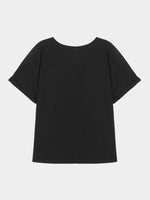 NEW FEELING Womens Black T-Shirts