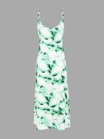 Wholesale Green Spaghetti Strap Backless Maxi Dresses