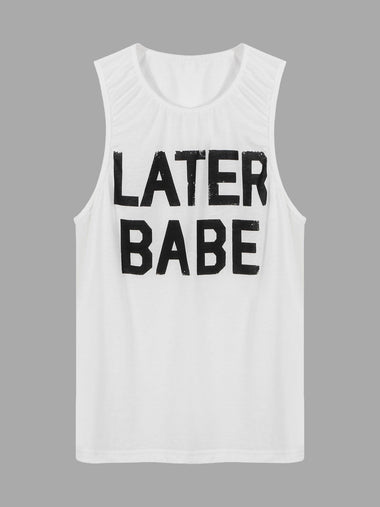 Wholesale Sleeveless White Tank Top