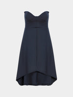 Wholesale Blue Sexy Indigo Strapless Full Dress