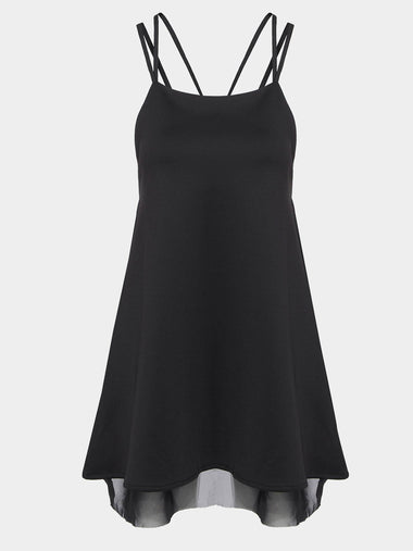 Wholesale Black Spaghetti Strap Mini Dress