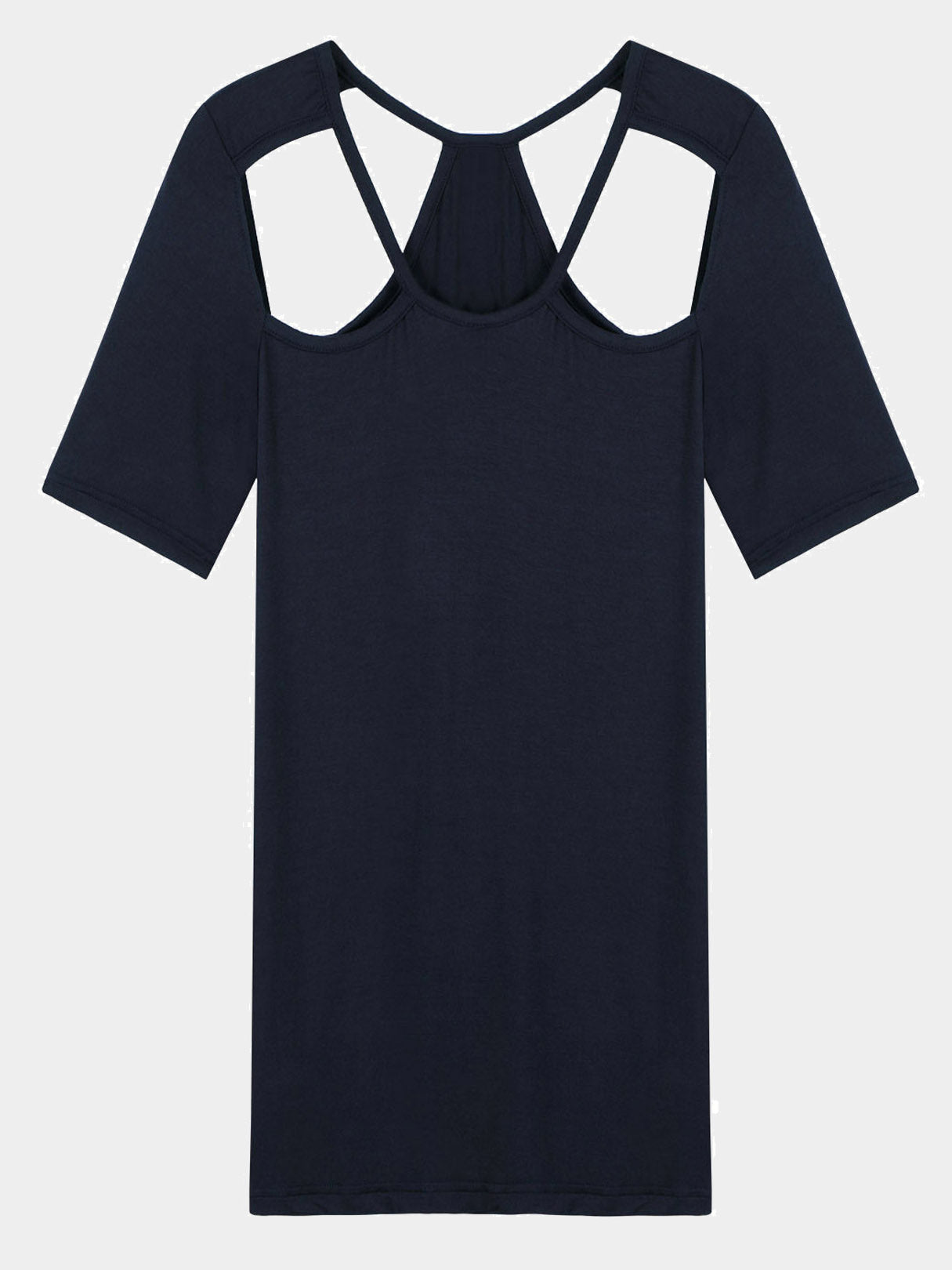 Wholesale Cut Out Blue T-Shirts