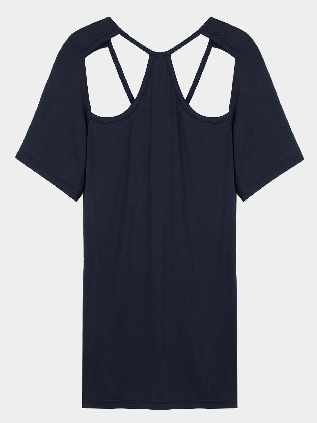 NEW FEELING Womens Blue T-Shirts