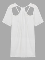 NEW FEELING Womens White T-Shirts