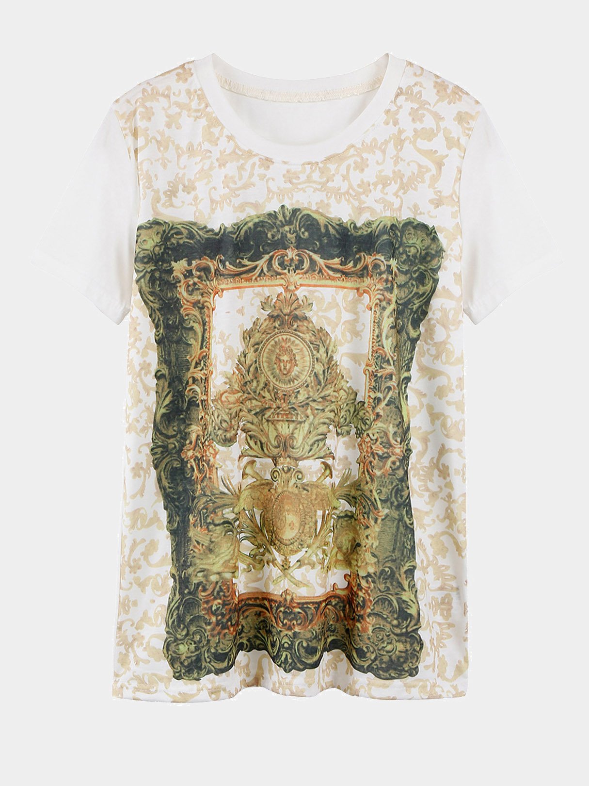 Wholesale T-Shirt With Totem Print