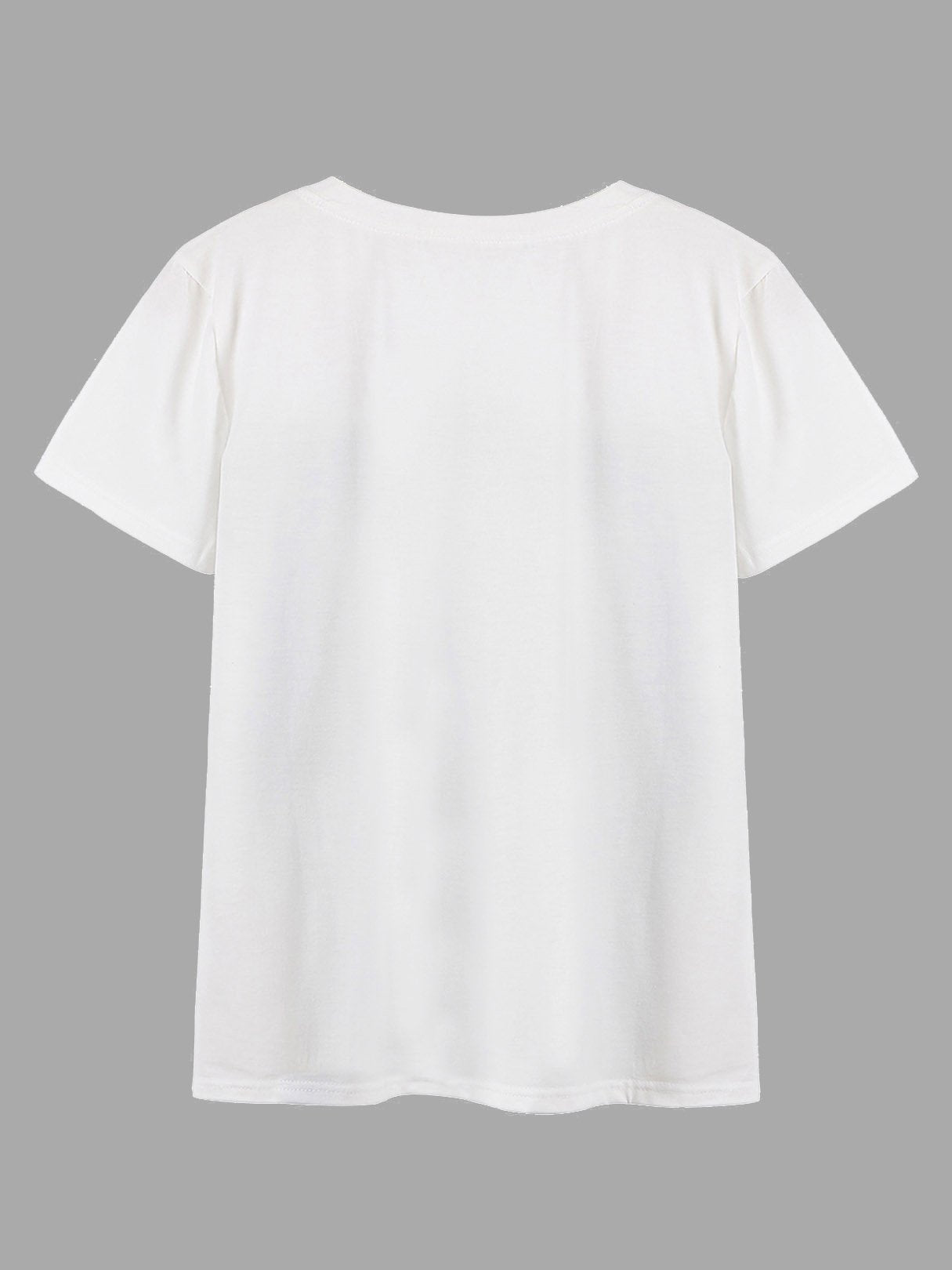 NEW FEELING Womens White T-Shirts