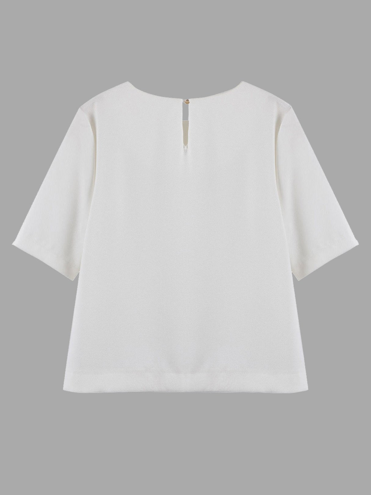 NEW FEELING Womens White T-Shirts